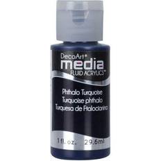 Deco Art Media Fluid Acrylic, 1 oz Bottle Phthalo Turquoise