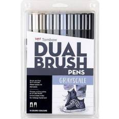 Tombow Gray Scale Dual Brush Pens 10/Pkg