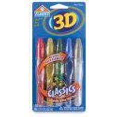 Silver Glitter Glue Elmers 3D Glitter Paint Pen Set, 5-Colors, Classic