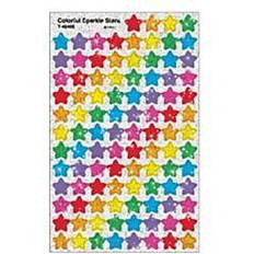 Rojo Hazlo tú mismo Trend Stickers, Colorful Stars, 400 EA/PK, MI