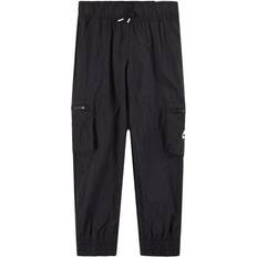 Nike Older Kid's Sportswear Woven Cargo Trousers - Black/White (DD6285-010)