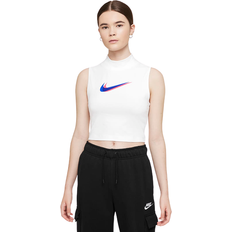 Hoher Kragen Tanktops NIKE Sportswear Mock Neck Tank Women's - White