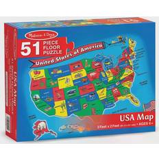 Jigsaw Puzzles Melissa & Doug United State of America Map 51 Pieces