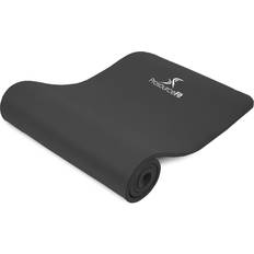 Equipo de Yoga ProsourceFit ps-2004-mat-black-ffp Esterilla Extra Gruesa para Yoga y Pilates de 1,27 cm, Unisex Adulto, Black, 1/2"