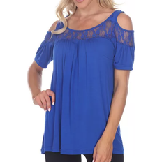 Lace Tops White Mark Bexley Tunic Top - Royal Blue