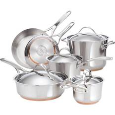 10 pcs Pannensets Anolon Nouvelle Copper Cookware Set of 10