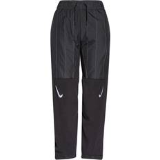 Nike Sportswear Swoosh Curve Plush Trousers Women - Black/White