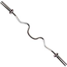 Sunny Health & Fitness Curl Bar with Ring Collars 122cm