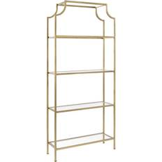 Glasses - Gold Shelves Crosley Aimee Book Shelf 204.5cm