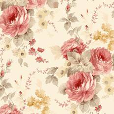 Wallpapers Galerie La Rosa Yellow, Red and Green Floral Wallpaper