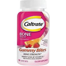 Caltrate Bone Health Calcium Gummy Bites, Multi-Flavored, 250 Mg, 50 Ct