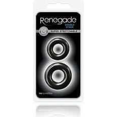 NS Novelties Anillos para el pene NS Novelties Renegade Double Stack Black Cock Rings