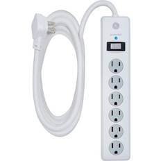 Power Strips & Extension Cords on sale GE 6-Outlet Surge Protector, 10' Cord, White