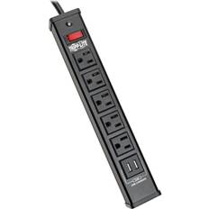 Electrical Accessories Tripp Lite Protect It 5-Outlet Surge Protector with 2 USB Ports, Black