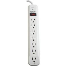 Tripp Lite Surge Protector Strip,7 Outlet,White Light Gray