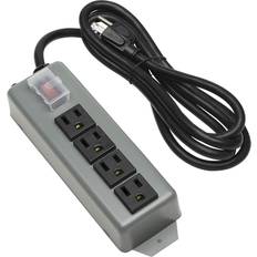 Blue Surge Protectors Tripp Lite Power Strip,4 out,industrial,6ft cord Gray