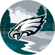 Philadelphia Eagles Sports Fan Products Fan Creations Philadelphia Eagles Landscape Circle Sign Board