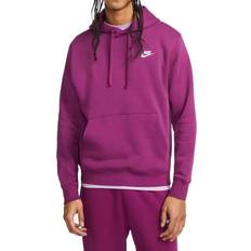 Nike Club Fleece Pullover Hoodie - Sangria/Sangria/White