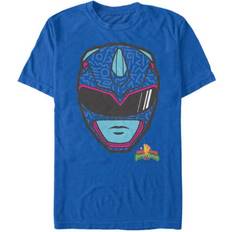 Power rangers helmet Fifth Sun Power Rangers Blue Ranger Helmet T-shirt - Royal Blue