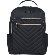 Chelsea Chevron Quilted Computer Backpack 15.6" - Black