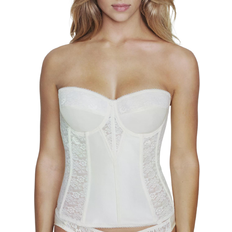 Colette Lace Strapless Bustier Corset - Ivory