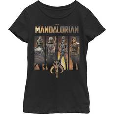 Fifth Sun Girl's Star Wars The Mandalorian Character Panel T-shirt - Black (STMD00012GTS)