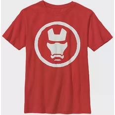 Iron man mask Fifth Sun Big Boy's Iron Man Mask Icon Short Sleeve T-Shirt - Red