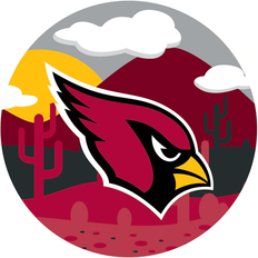 Fan Creations Arizona Cardinals Landscape Circle Sign Board