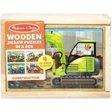 Classic Jigsaw Puzzles Melissa & Doug Wooden Jigsaw Puzzles in a Box 48 Pieces