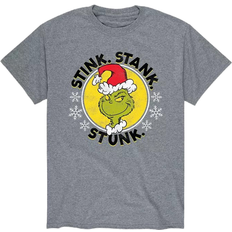 Airwaves Dr. Seuss The Grinch Stink Stank Stunk T-shirt - Gray