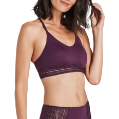 Bali Comfort Revolution Longline Wirefree with Lace Bralette - Blackberry Jam