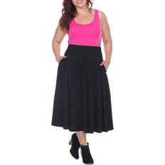 3XL - Midi Skirts White Shark Tasmin Flare Midi Skirt - Black