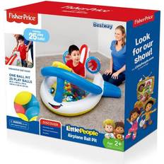 Plastic Ball Pit Bestway Fisher Price Little People Airplane Ball Pit Set - 25 balls