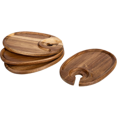 Wood Serving Trays Picnic Time Toscana Serving Tray 4pcs