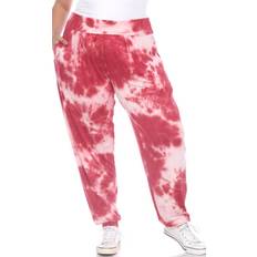 Tie Dye Pants & Shorts White Mark Tie Dye Harem Pants Plus size - Red