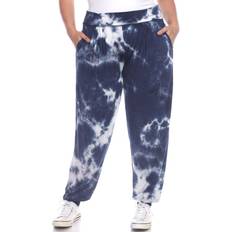 Tie Dye Pants & Shorts White Mark Tie Dye Harem Pants Plus size - Blue