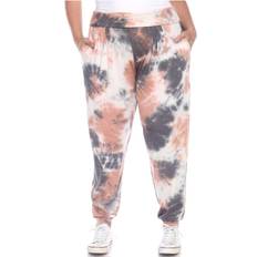 Tie Dye Pants & Shorts White Mark Tie Dye Harem Pants Plus size - Pink