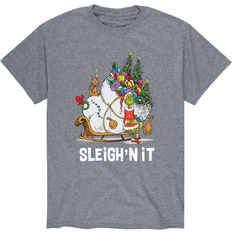 Airwaves Dr. Seuss The Grinch Sleigh'n It T-shirt - Gray