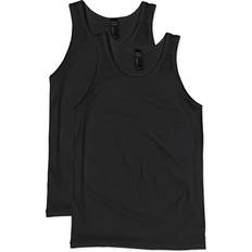 Hanes Cotton Tank Tops Hanes X-Temp Performance Tank 2-pack Men - Black