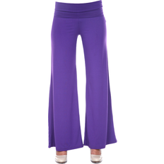 White Mark Palazzo Pants - Purple