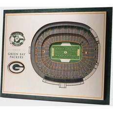 Sports Fan Products YouTheFan Green Bay Packers Stadium Views 3D Wall Art