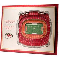 YouTheFan Kansas City Chiefs 3D Stadium Wall Art Decor