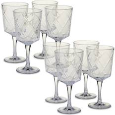 Plastic Wine Glasses Certified International Clear Diamond Wine Glass 38.446cl 8pcs