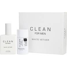 Clean Men Gift Boxes Clean White Vetiver Gift Box Set 3.4 Oz 100 ml