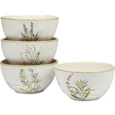 Green Dessert Bowls Certified International Fresh Herbs Dessert Bowl 13.335cm 4pcs