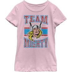Girl's Marvel Thor Team Mighty T-shirt - Light Pink (MARV01072GTS)