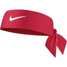 Red - Women Headbands Nike Dri Fit Training Head Tie Women - Gym Red/White