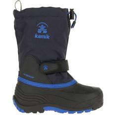 Drawstring Children's Shoes Kamik The Waterbug 5 Kid's Winter Boot - Navy Blue