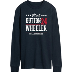 Airwaves Yellowstone Elect Dutton Long Sleeve T-shirt - Blue