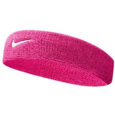 Elastane/Lycra/Spandex - Women Headbands Nike Swoosh Headband Unisex - Pink